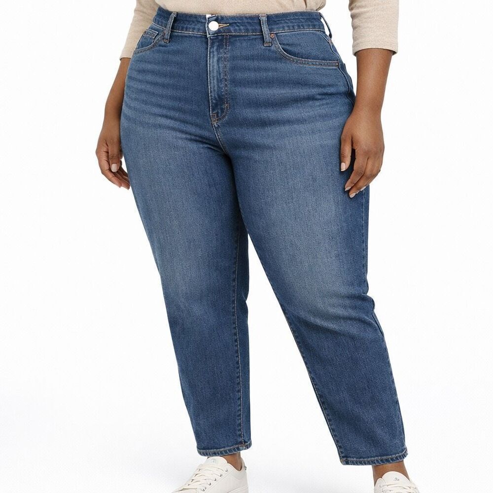 Old Navy O.G. Straight High Rise Built-In Warm Jeans Women’s Size 20 Ankle